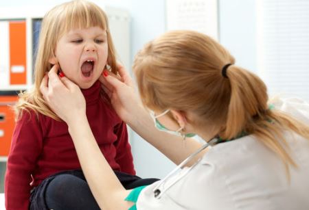 полоскание горла у детей